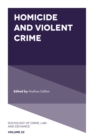Image for Homicide and violent crime