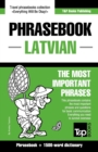 Image for English-Latvian phrasebook &amp; 1500-word dictionary