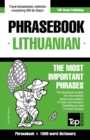 Image for English-Lithuanian phrasebook &amp; 1500-word dictionary