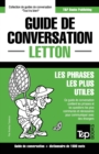 Image for Guide de conversation Francais-Letton et dictionnaire concis de 1500 mots