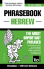 Image for English-Hebrew phrasebook and 1500-word dictionary