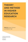 Image for Theory and method in higher education research