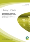Image for Human Behavior Analysis for Library and Information Science: Library Hi Tech