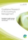 Image for Innovations in Public Services: Qualitative Research in Accounting &amp; Management