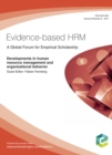 Image for Developments in human resource management and organizational behavior: Evidence-based HRM: a Global Forum for Empirical Scholarship