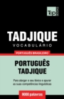 Image for Vocabulario Portugues Brasileiro-Tadjique - 9000 palavras