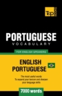 Image for Portuguese vocabulary for English speakers - English-Portuguese - 7000 words : Brazilian Portuguese