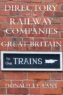 Image for Directory of the Railway Companies of Great Britain