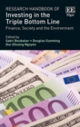 Image for Research handbook of investing in the triple bottom line: finance, society and the environment
