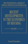 Image for Recent Developments in the Economics of Housing