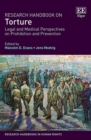 Image for Research handbook on torture: legal and medical perspectives on prohibition and prevention