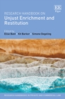 Image for Research Handbook on Unjust Enrichment and Restitution