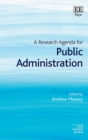 Image for A research agenda for public administration