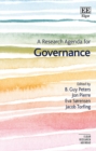 Image for A Research Agenda for Governance