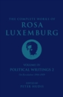 Image for Complete Works of Rosa Luxemburg Volume IV