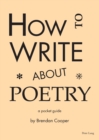 Image for How to Write About Poetry