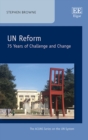 Image for Un Reform: 75 Years of Challenge and Change