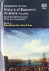 Image for Handbook on the history of economic analysisVolume I,: Great economists since Petty and Boisguilbert