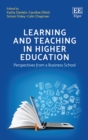 Image for Learning and teaching in higher education  : perspectives from a business school