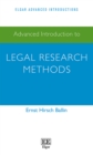 Image for Advanced Introduction to Legal Research Methods