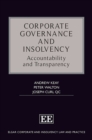 Image for Corporate governance and insolvency  : accountability and transparency