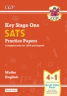 Image for KS1 Maths and English SATS Practice Papers Pack (for end of year assessments) - Pack 1