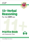 Image for 11+ CEM Verbal Reasoning Practice Book &amp; Assessment Tests - Ages 8-9 (with Online Edition)