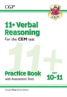 Image for 11+ CEM Verbal Reasoning Practice Book &amp; Assessment Tests - Ages 10-11 (with Online Edition): for the 2024 exams