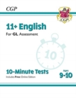 Image for 11+ GL 10-Minute Tests: English - Ages 9-10 (with Online Edition)
