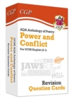 Image for GCSE English: AQA Power &amp; Conflict Poetry Anthology - Revision Question Cards: for the 2024 and 2025 exams