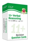 Image for 11+ CEM Verbal Reasoning Revision Question Cards - Ages 10-11