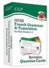 Image for GCSE AQA French: Grammar &amp; Translation Revision Question Cards