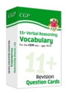 Image for 11+ CEM Revision Question Cards: Verbal Reasoning Vocabulary - Ages 10-11