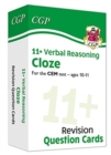 Image for 11+ CEM Revision Question Cards: Verbal Reasoning Cloze - Ages 10-11