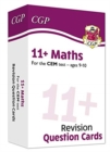 Image for 11+ CEM Revision Question Cards: Maths - Ages 9-10