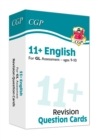 Image for 11+ GL Revision Question Cards: English - Ages 9-10