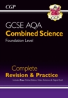 Image for GCSE Combined Science AQA Foundation Complete Revision &amp; Practice w/ Online Ed, Videos &amp; Quizzes: for the 2024 and 2025 exams