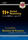 Image for New 11+ CEM verbal reasoning complete revision and practiceAges 10-11