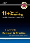 Image for New 11+ GL verbal reasoning complete revision and practiceAges 10-11