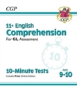 Image for 11+ GL 10-Minute Tests: English Comprehension - Ages 9-10 (with Online Edition)