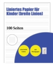Image for Liniertes Papier fur Kinder (breite Linien)
