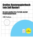 Image for Grosses Rasterpapierbuch (ein Zoll Raster) : Ein extra grosses 8,5 x 11,0 Zoll, ein Zoll Graphenpapierbuch