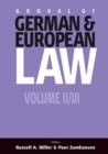 Image for Annual of German and European Law: Volume II and III