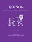Image for KOINON: The International Journal of Classical Numismatic Studies Volume 1, 2018: Inaugural Issue