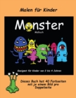Image for Malen fur Kinder : Ein extra grosses Malbuch mit sussen Monsterzeichnungen fur Kleinkinder und Kinder von 2 bis 4 Jahren. Dieses Buch hat 40 Farbseiten mit je einem Bild pro Doppelseite
