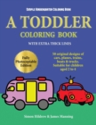 Image for Simple Kindergarten Coloring Book : A toddler coloring book with extra thick lines: 50 original designs of cars, planes, trains, boats, and trucks (suitable for children aged 2 to 4)