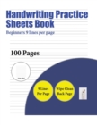 Image for Handwriting Practice Sheets Book (Beginners 9 lines per page) : 100 basic handwriting practice sheets for children aged 3 to 7: This book contains suitable handwriting paper to practise writing.