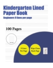 Image for Kindergarten Lined Paper Book (Beginners 9 lines per page)