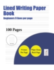Image for Lined Writing Paper Book (Beginners 9 lines per page)