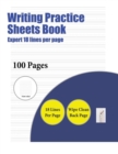 Image for Writing Practice Sheets Book (Highly advanced 18 lines per page)